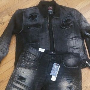 Jordan Craig's  legacy edition Jean jacket and pan